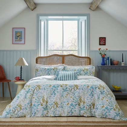 Helena Springfield Foxglove Print Aqua Duvet Cover Set Helena Springfield Foxglove Print Aqua Duvet Cover Set