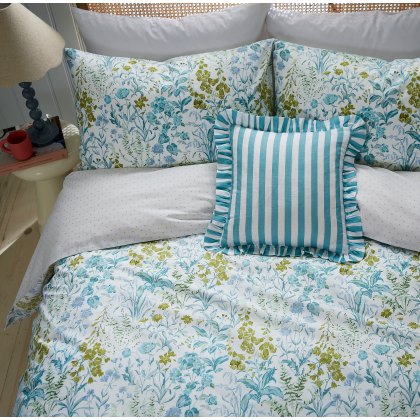 Helena Springfield Foxglove Print Aqua Duvet Cover Set Helena Springfield Foxglove Print Aqua Duvet Cover Set