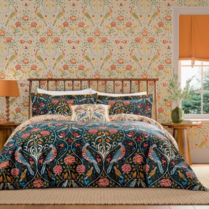 Morris & Co Seasons By May Indigo Duvet Cover Set Morris & Co Seasons By May Indigo Duvet Cover Set