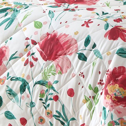 D&D Abstract Poppy Bedspread D&D Abstract Poppy Bedspread