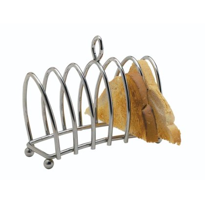 KitchenCraft Chrome Plated Six Slice Toast Rack KitchenCraft Chrome Plated Six Slice Toast Rack