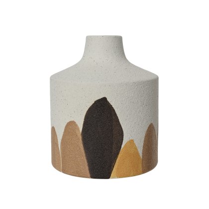 Kaemingk Painted Stoneware Vase Kaemingk Painted Stoneware Vase