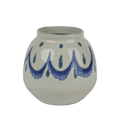 Kaemingk Blue and White Terracotta Vase Kaemingk Blue and White Terracotta Vase