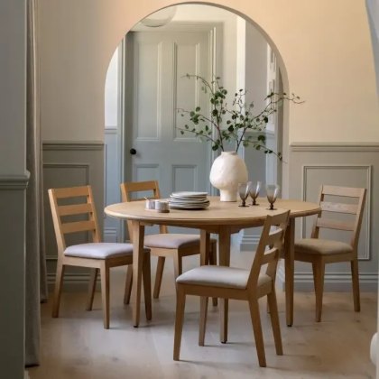 Gallery Direct Malvern Round Dining Table & 4 Chairs Gallery Direct Malvern Round Dining Table & 4 Chairs