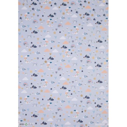 Glick Wrap Baby Boy Clouds Glick Wrap Baby Boy Clouds