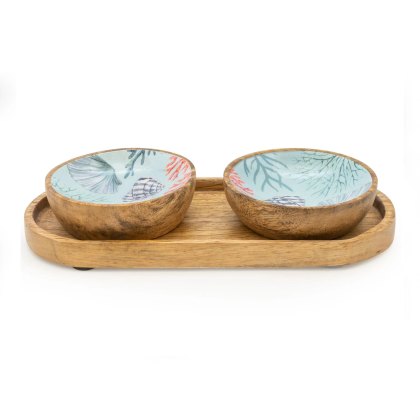 Candlelight Coastal Shores Set of 2 Dipping Bowls Candlelight Coastal Shores Set of 2 Dipping Bowls