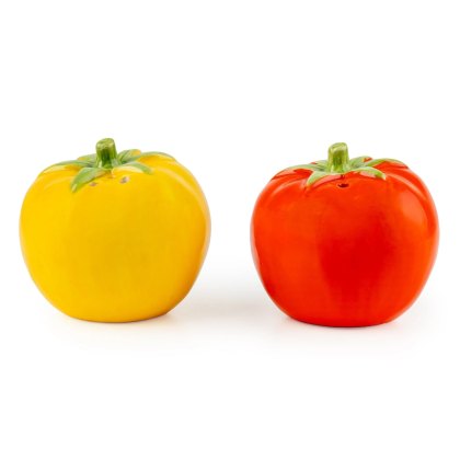 Candlelight Tomato Salt & Pepper Pots Candlelight Tomato Salt & Pepper Pots