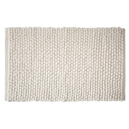 Bianca Aspen Bobble White Bath Mat Bianca Aspen Bobble White Bath Mat