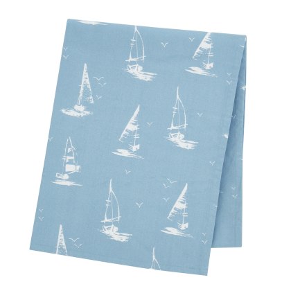 Catherine Lansfield Salcombe Boats Blue Table Cloths Catherine Lansfield Salcombe Boats Blue Table Cloths