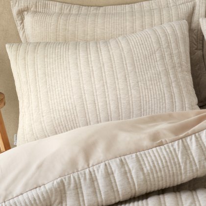 Pineapple Elephant Tamba Jersey Stripe Natural Duvet Cover Set Pineapple Elephant Tamba Jersey Stripe Natural Duvet Cover Set