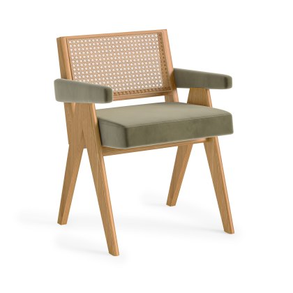 Aria Accent Chair in Olive Velvet Aria Accent Chair in Olive Velvet