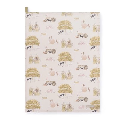 Sophie Allport Farm Friends Scene Tea Towel Sophie Allport Farm Friends Scene Tea Towel
