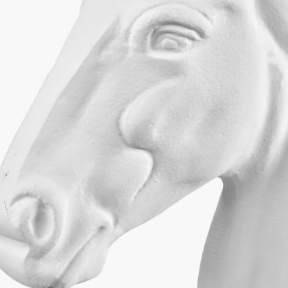 Pacific White Metal Horse Head Pacific White Metal Horse Head