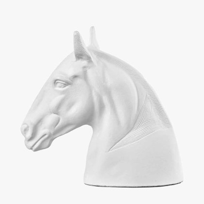 Pacific White Metal Horse Head Pacific White Metal Horse Head