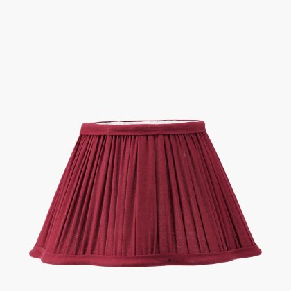 Pacific Malia Mulberry Red Mushroom Pleat Scalloped Shade Pacific Malia Mulberry Red Mushroom Pleat Scalloped Shade