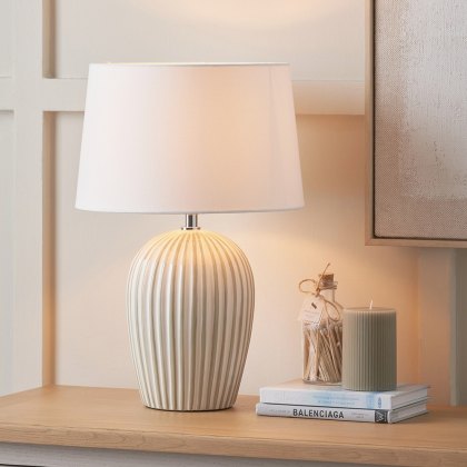 Pacific Cannes Sage And White Stripe Ceramic Table Lamp Pacific Cannes Sage And White Stripe Ceramic Table Lamp