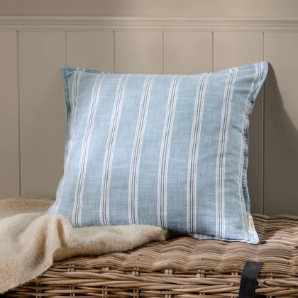 Wylder Abersoch Stripe Cushion Sail Blue Wylder Abersoch Stripe Cushion Sail Blue