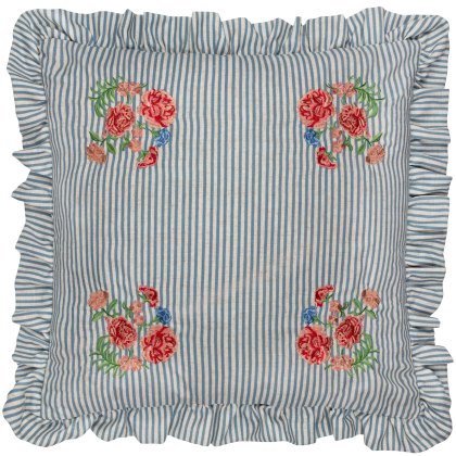 Wylder Martha Ruffle Cushion Blue Wylder Martha Ruffle Cushion Blue