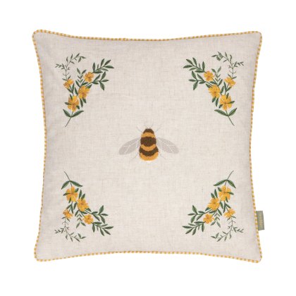 Wylder Ramble Bee Cushion Natural Wylder Ramble Bee Cushion Natural