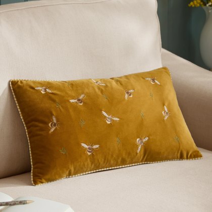Wylder Ramble Bees Cushion Honey Wylder Ramble Bees Cushion Honey