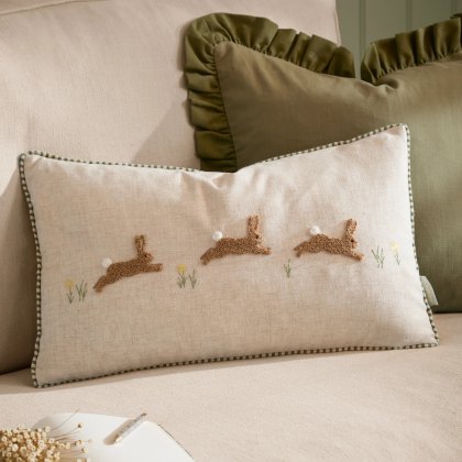 Wylder Ramble Hares Cushion Sage Wylder Ramble Hares Cushion Sage