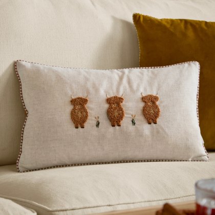 Wylder Ramble Highland Cows Cushion Ginger Wylder Ramble Highland Cows Cushion Ginger