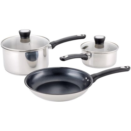 Judge Essential 3 Piece Non Stick Pan Set Judge Essential 3 Piece Non Stick Pan Set