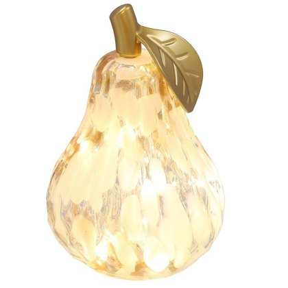 Shudehill Diamond Cut LED Pear Mottle Amber Shudehill Diamond Cut LED Pear Mottle Amber