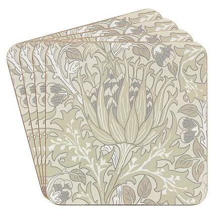 William Morris Artichoke Set of 4 Coasters William Morris Artichoke Set of 4 Coasters