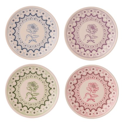 Cath Kidston Spitalfields Silk Side Plates Set of 4 Cath Kidston Spitalfields Silk Side Plates Set of 4