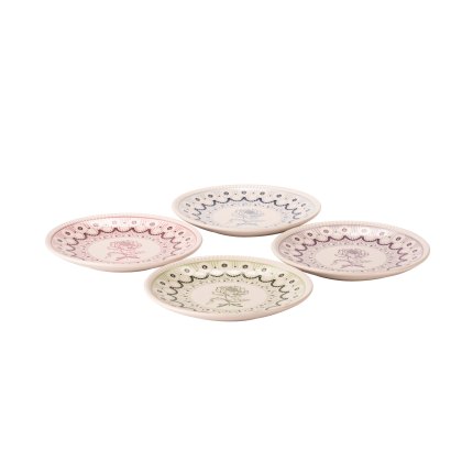 Cath Kidston Spitalfields Silk Side Plates Set of 4 Cath Kidston Spitalfields Silk Side Plates Set of 4