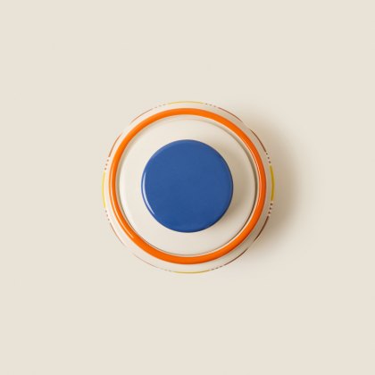 Orla Kiely Aura Storage Jar Orange Orla Kiely Aura Storage Jar Orange