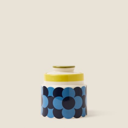 Orla Kiely Retro Stripe Storage Jar Yellow Orla Kiely Retro Stripe Storage Jar Yellow