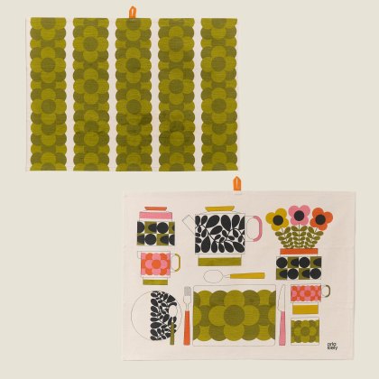 Orla Kiely Retro Stripe Set of 2 Tea Towels Orla Kiely Retro Stripe Set of 2 Tea Towels