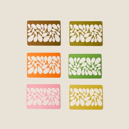 Orla Kiely Sycamore Stripe Set of 6 Placemats Orla Kiely Sycamore Stripe Set of 6 Placemats