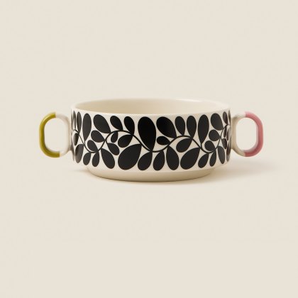 Orla Kiely Sycamore Stripe Cereal Bowl Black Orla Kiely Sycamore Stripe Cereal Bowl Black
