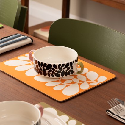 Orla Kiely Sycamore Stripe Cereal Bowl Black Orla Kiely Sycamore Stripe Cereal Bowl Black