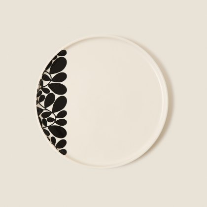 Orla Kiely Sycamore Stripe Dinner Plate Black Orla Kiely Sycamore Stripe Dinner Plate Black