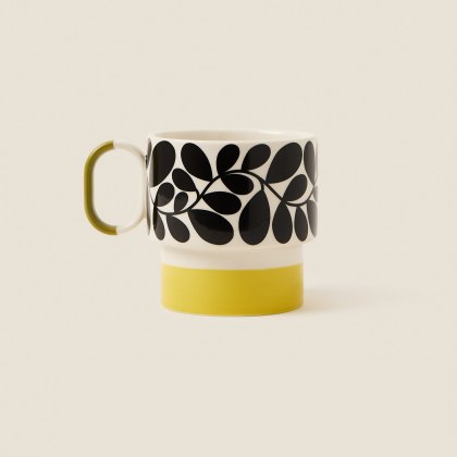 Orla Kiely Sycamore Stripe Mug Yellow Orla Kiely Sycamore Stripe Mug Yellow