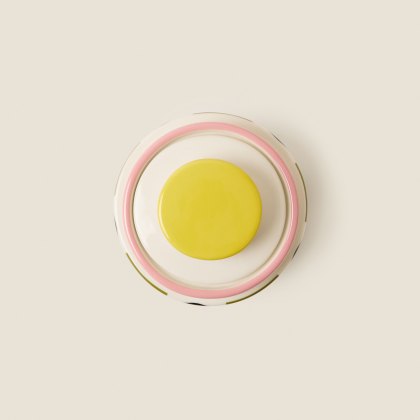 Orla Kiely Spot Square Oval Storage Jar Pink Orla Kiely Spot Square Oval Storage Jar Pink