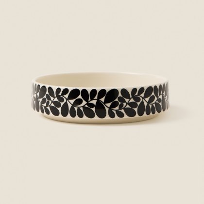 Orla Kiely Sycamore Stripe Pasta Bowl Black Orla Kiely Sycamore Stripe Pasta Bowl Black