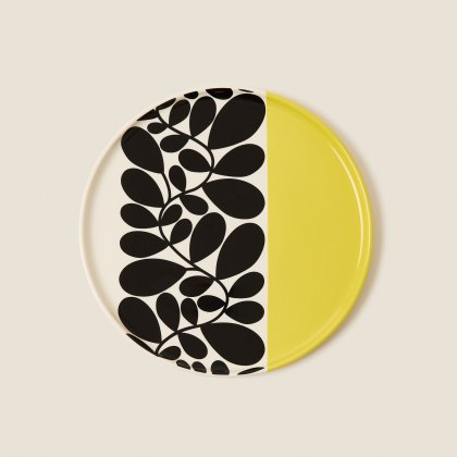Orla Kiely Sycamore Stripe Round Platter Yellow Orla Kiely Sycamore Stripe Round Platter Yellow