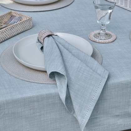 Waltons Chambray Napkin Sky Set of 4 Waltons Chambray Napkin Sky Set of 4