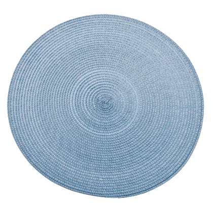 Waltons Circular Ribbed Placemat Sky Blue Waltons Circular Ribbed Placemat Sky Blue