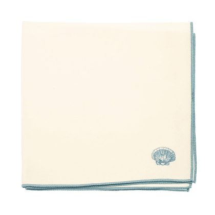 Waltons Embroided Napkin Scallop Set of 2 Waltons Embroided Napkin Scallop Set of 2