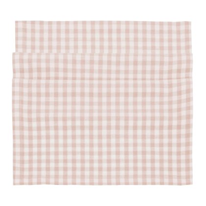 Waltons Gingham Runner Plaster Pink Waltons Gingham Runner Plaster Pink