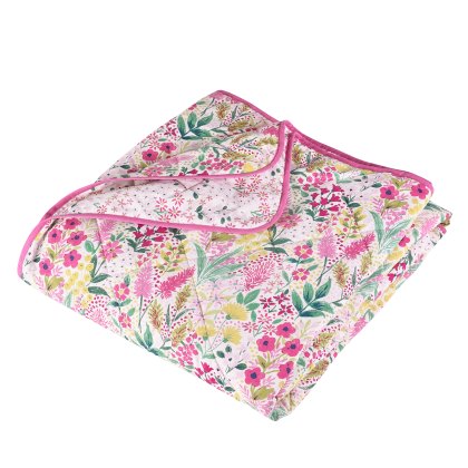 Catherine Lansfield Tilly Floral Pink Bedspread Catherine Lansfield Tilly Floral Pink Bedspread