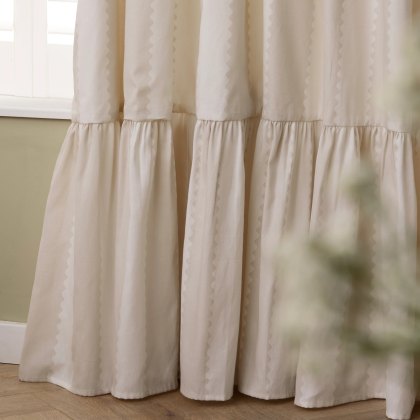Wylder Birdie Stripe Pencil Pleat Curtains Oatmilk Wylder Birdie Stripe Pencil Pleat Curtains Oatmilk
