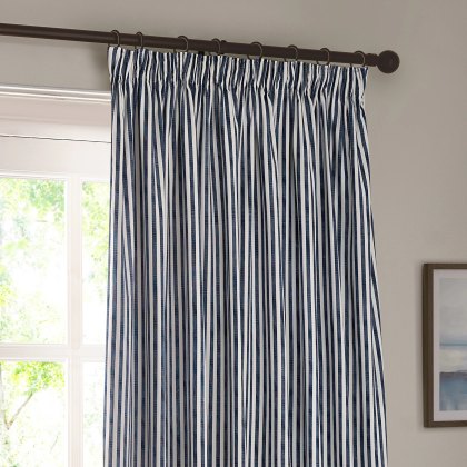 Yard Hebden Pencil Pleat Curtains Navy Yard Hebden Pencil Pleat Curtains Navy