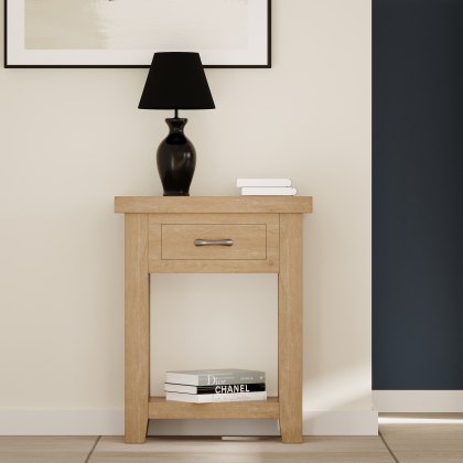 Wiltshire Oak Small Console With 1 Drawer Wiltshire Oak Small Console With 1 Drawer